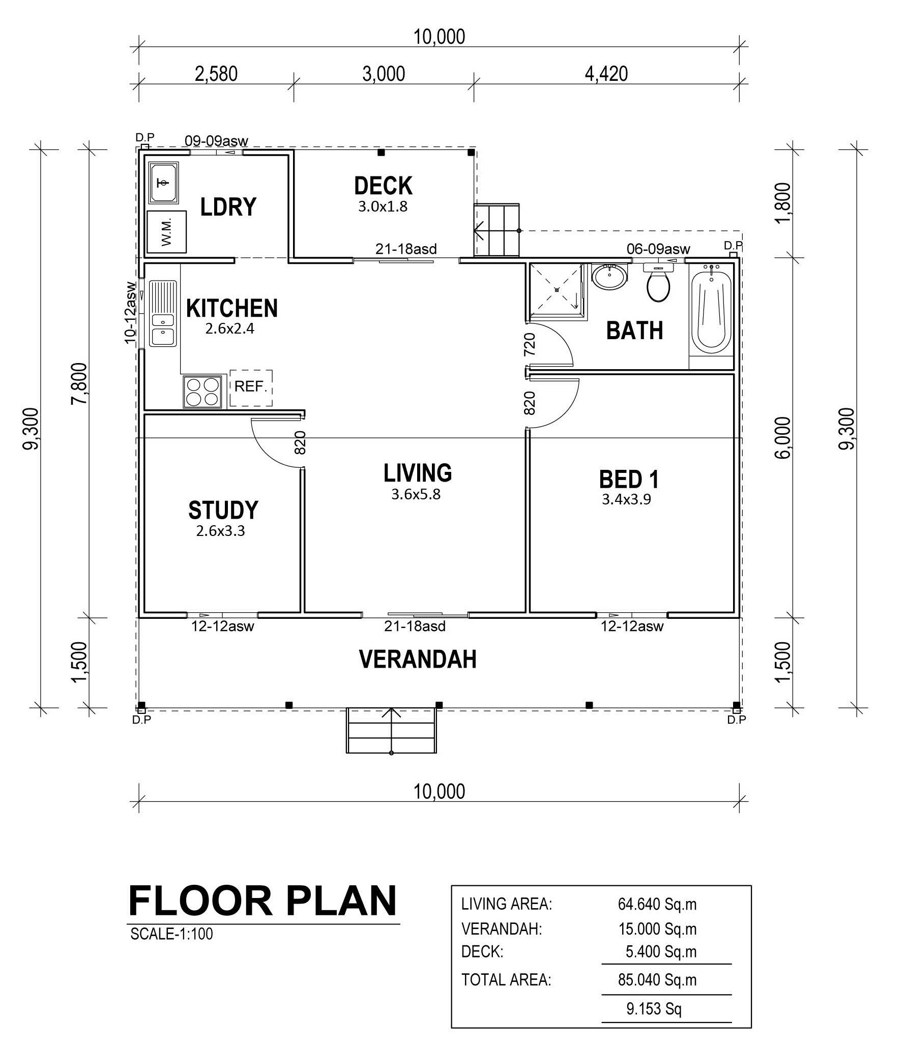 Bangalow Floor Plan